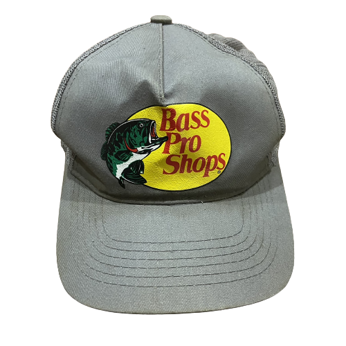 Bass Pro Shops Trucker Style Hat Mesh Snapback “Gone Fishing” Cap Gray –  IndigoThriftLLC
